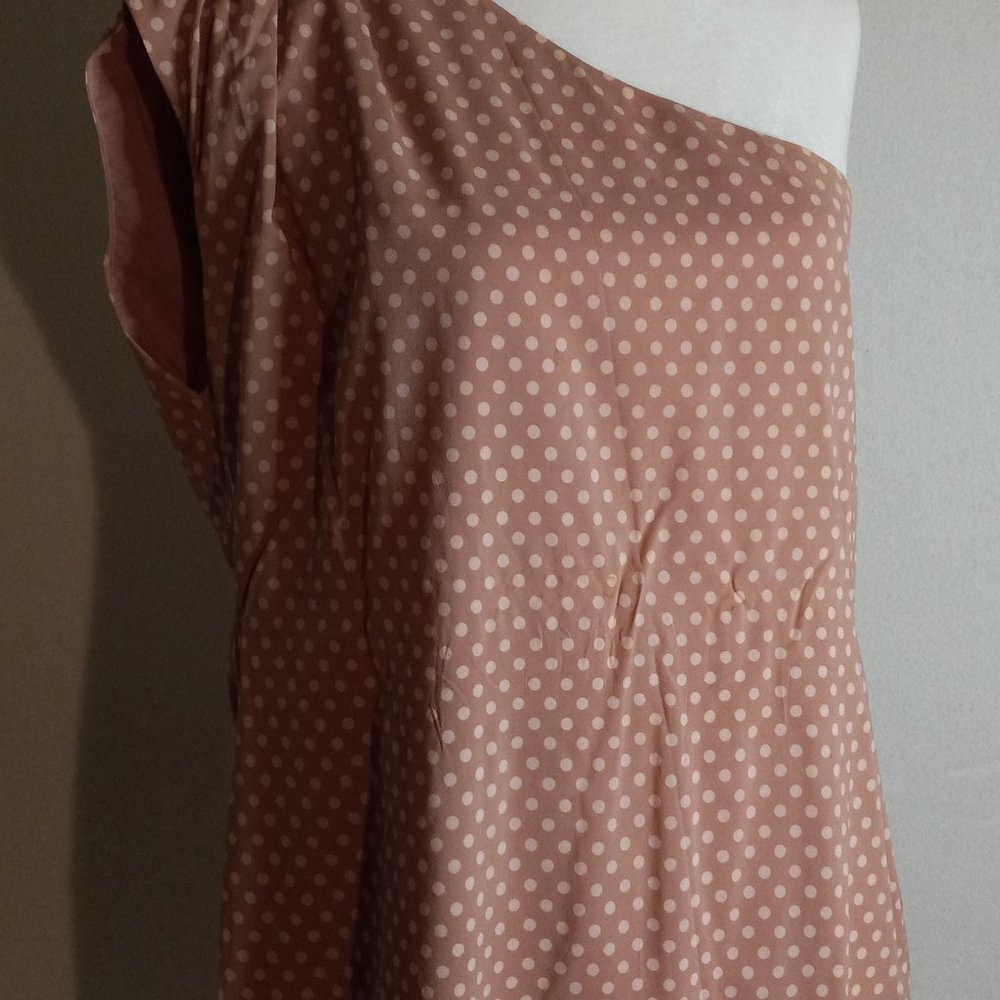 ALICE + OLIVIA - SUNDRESS - POLKA DOT - PINK - MEDIUM (EUC)